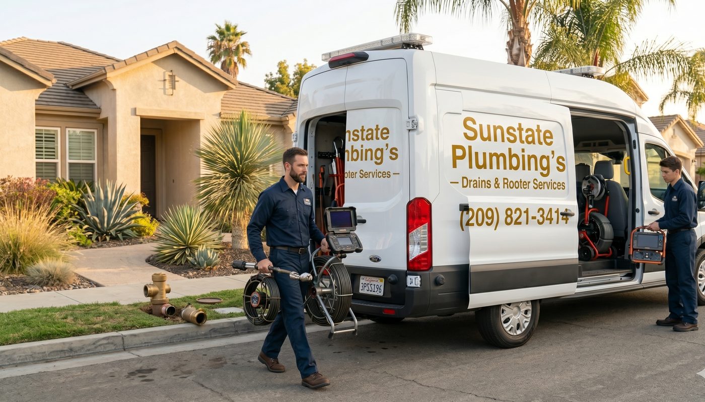 Sunstate Plumbing's sewer camera inspection — signs your sewer line needs repair